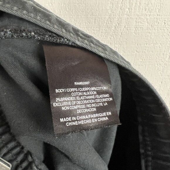 Saks Fifth Avenue X Anthony Davis Joggers L Mens Black Drawstring Cotton Blend - Picture 6 of 8